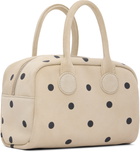 MARGESHERWOOD Beige & Black Soft Bowling Bag