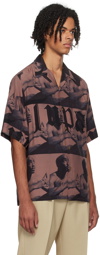 WACKO MARIA Burgundy 'Tupac' Shirt