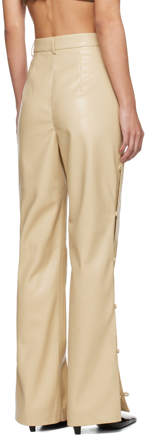 【送料&関税込】Nanushka Felina Straight-leg Satin Trousers Nanushka Felina straight-leg trousers | farfetch | REVERSIBLE