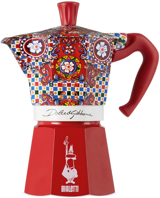 Photo: Dolce & Gabbana Red Bialetti Edition Carretto Large Moka Express Coffee Maker