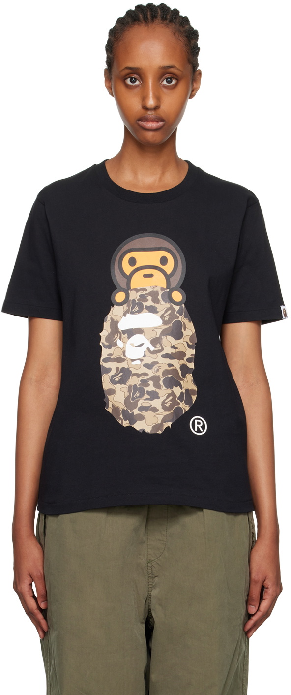 BAPE Black Milo On Ape Head T-Shirt A Bathing Ape