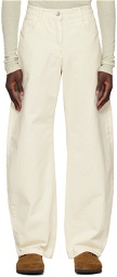 LOW CLASSIC Off-White Cocoon Fit Jeans