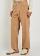Moncler Straight-leg Stretch-cotton Trousers Tan