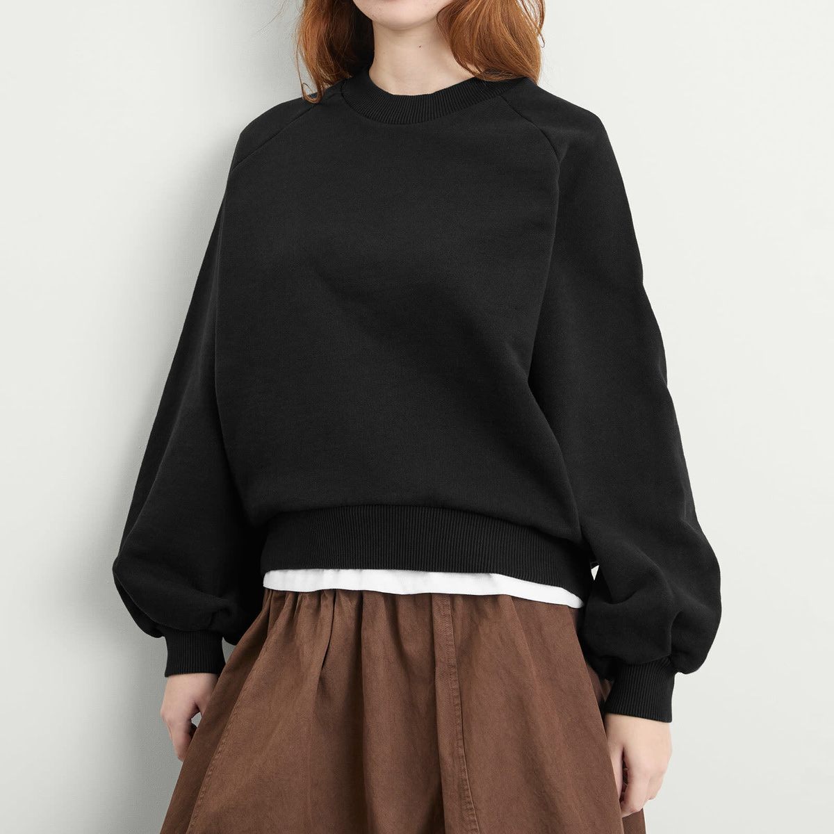 YMC Women's Bellow Sleeve Sweatshirt in Black