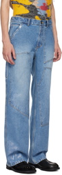 Andersson Bell Blue Coated Jeans