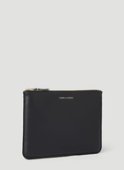 Comme des Garçons Wallet - Interior Print Zip Pouch in Black