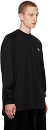 Y-3 Black 3-Stripes Long Sleeve T-Shirt