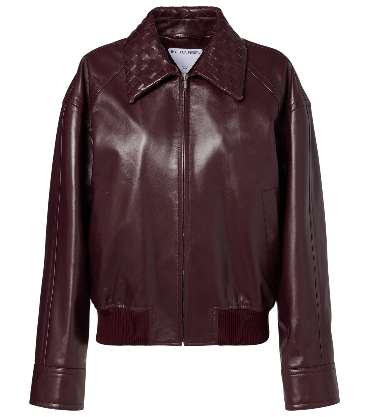 Bottega Veneta Leather-trimmed technical jacket Bottega Veneta