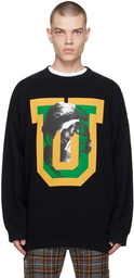 UNDERCOVER Black Printed Sweatshirt