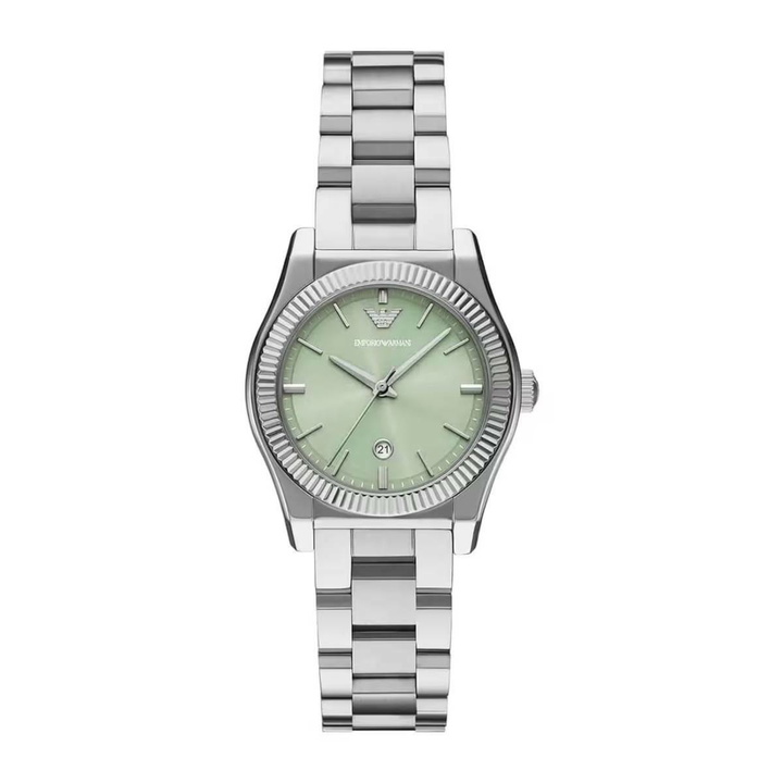 Photo: Armani Federica Quartz Mint Green Dial Ladies Watch AR11656
