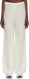 LESET White Stella Lounge Pants