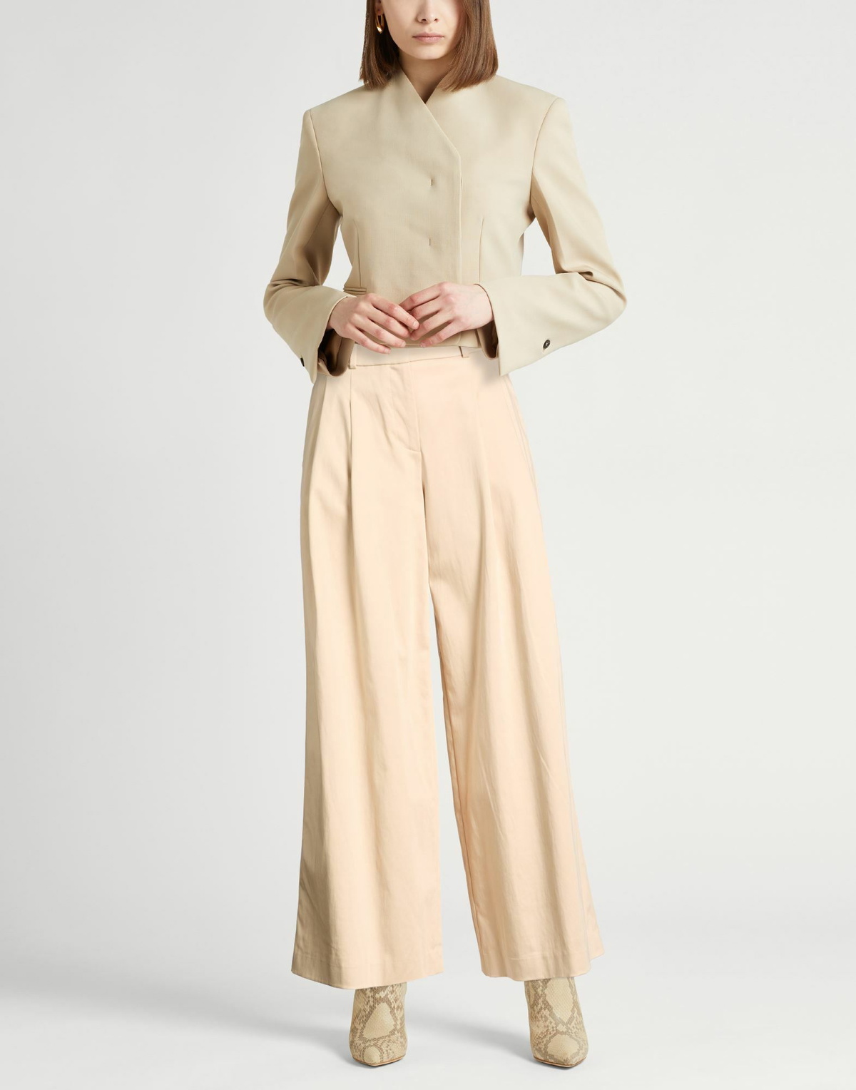 Peserico Womens Pants in Ivory