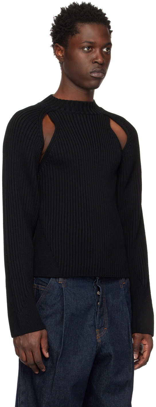 Jean Paul Gaultier Black Cutout Sweater
