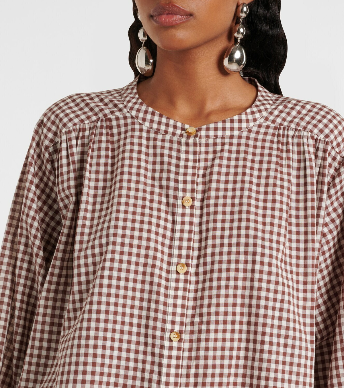 Posse Mira gingham cotton shirt