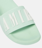 Amiri Logo rubber slides