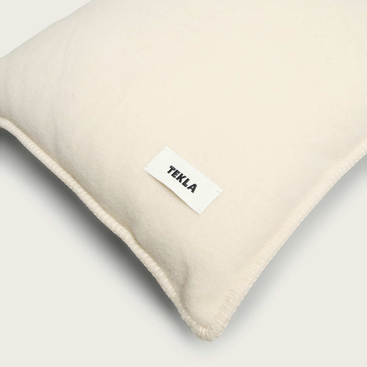 Tekla Fabrics Lambswool Cushion in Snow