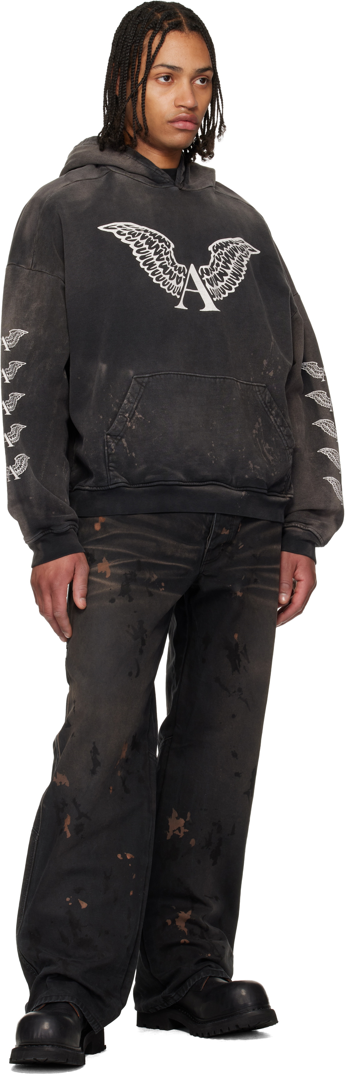 ALEXANDER DIGENOVA Black Logo Hoodie