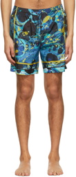 Dolce & Gabbana Blue Marbled Swim Shorts