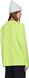 Acne Studios Green Printed Long Sleeve T-Shirt