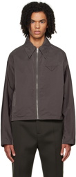 Bottega Veneta Gray Triangle Pocket Jacket