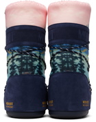 Guest in Residence Navy & Pink Moon Boot Edition Icon Postcard Boots