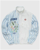 Casablanca Mens Shellsuit Nylon Jacket Blue/White - Mens - Track Jackets