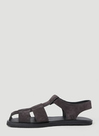 The Row - Fisherman Sandals in Brown