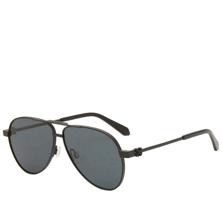 Photo: Off-White Sunglasses Off-White Ruston Sunglasses in Black/Dark Grey 