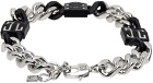 Givenchy Silver & Black 4G Bracelet
