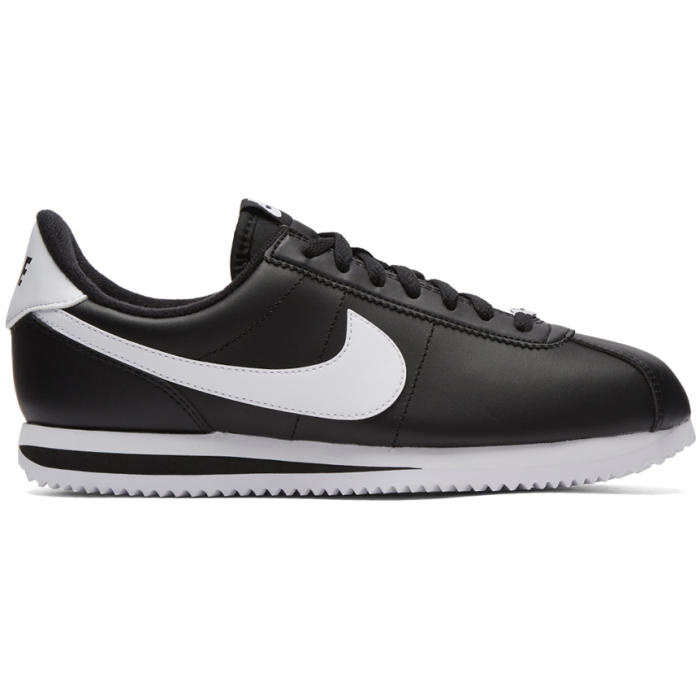 Photo: Nike Black Cortez Basic Sneakers 