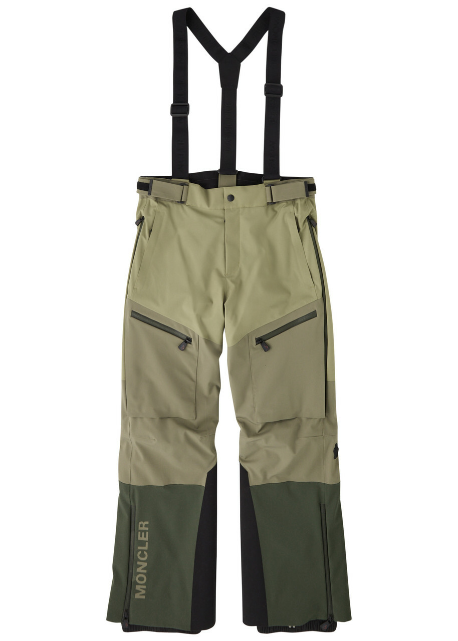 Moncler Grenoble Colour-blocked Padded Gore-tex ski Trousers