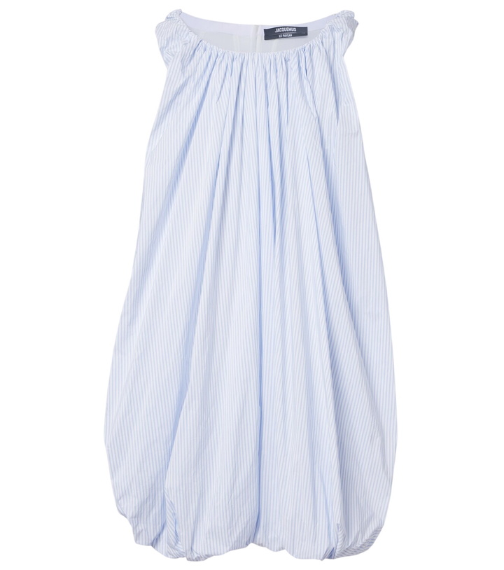Photo: Jacquemus Lavande gathered striped midi dress