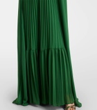 Self-Portrait Caped chiffon gown