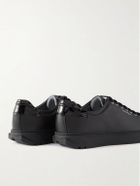 Salvatore Ferregamo - Cube Leather Sneakers - Black