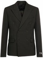 VERSACE - Formal Double Breasted Wool Jacket