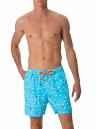 MC2 Saint Barth Man Lightweight Fabric Swim-shorts Lighting Micro Fantasy With Rooster Print