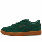 Reebok Men's Club C 85 Sneakers in Dark Green/Wild Brown/Rubber Gum