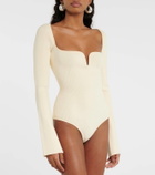 Galvan Gaia ribbed-knit bodysuit