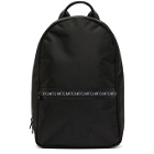 McQ Alexander McQueen Black Logo Zip Backpack