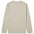 Pangaia Long Sleeve Organic Cotton C-Fibre T-Shirt in Stone