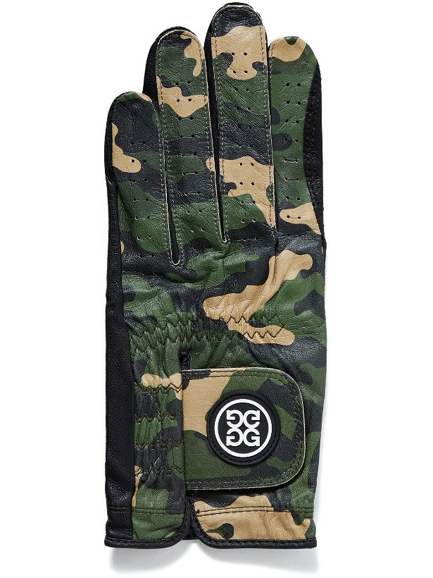 Photo: G/FORE - Limited Edition Camouflage-Print Perforated Leather Golf Glove - Green