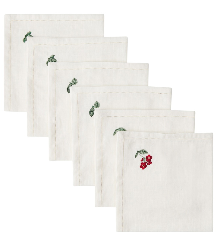 Photo: Cabana Floral Medley set of 6 linen napkins