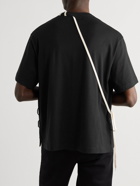 Craig Green - Lace-Detailed Cotton-Jersey T-Shirt - Black