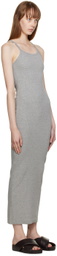 ÉTERNE Gray Tank Maxi Dress