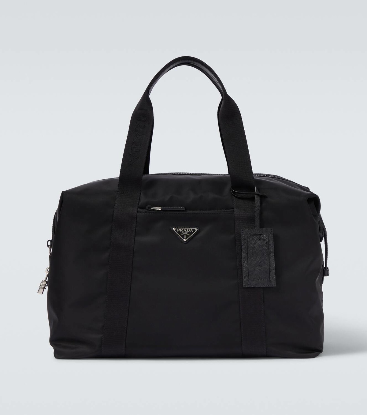 Prada Re-Nylon leather-trimmed duffel bag