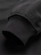 MCQ - In Dust Appliquéd Cotton-Jersey Hoodie - Black