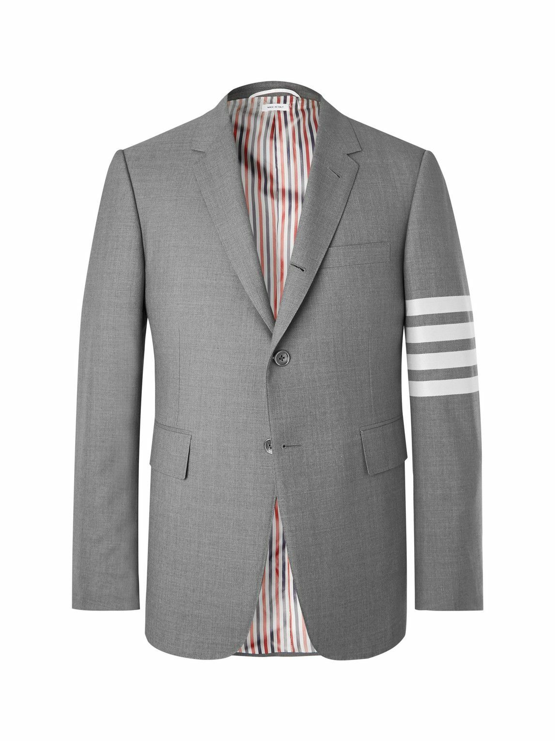 Thom Browne - Grey Slim-Fit Striped Wool Suit Jacket - Gray