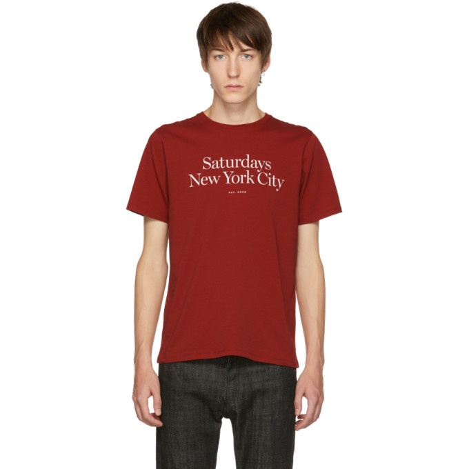 Photo: Saturdays NYC Red Miller Standard T-Shirt