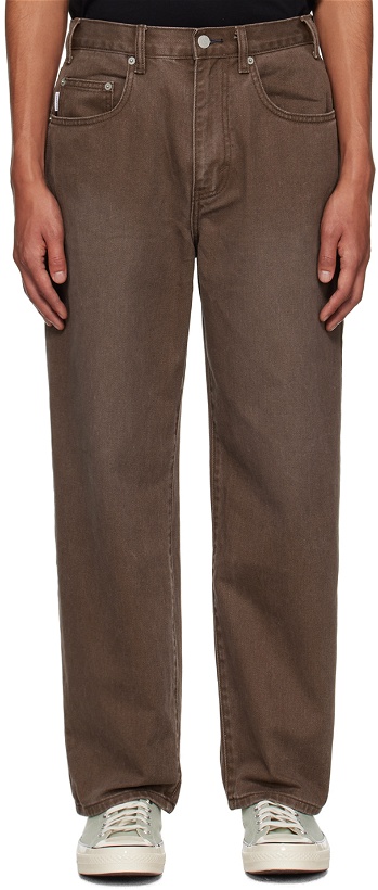 Photo: thisisneverthat Brown Relaxed Jeans