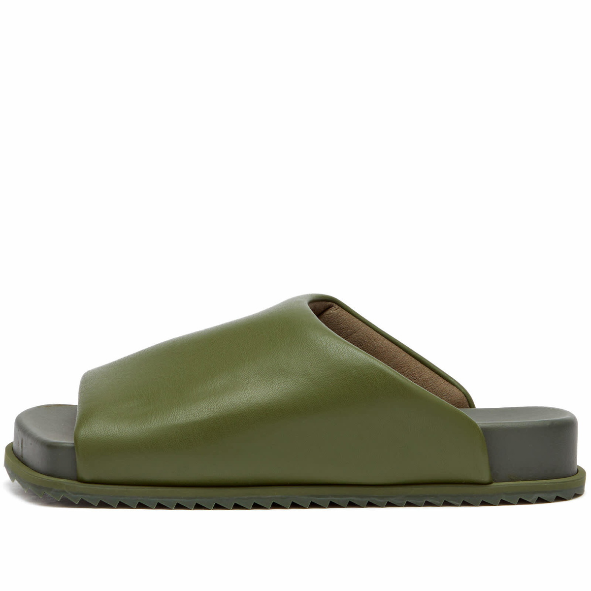 YUME YUME Finn faux leather slide sandals YUME YUME Finn Slides - Beige | Garmentory main image 2